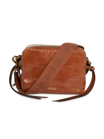Isabel Marant Women's Wardy Leather Camera Bag In Cognac