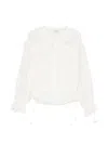Isabel Marant White Regular Solid Shirt In White