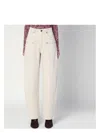 Isabel Marant Wide-leg Beryl Jeans In Ecru In Multicolor