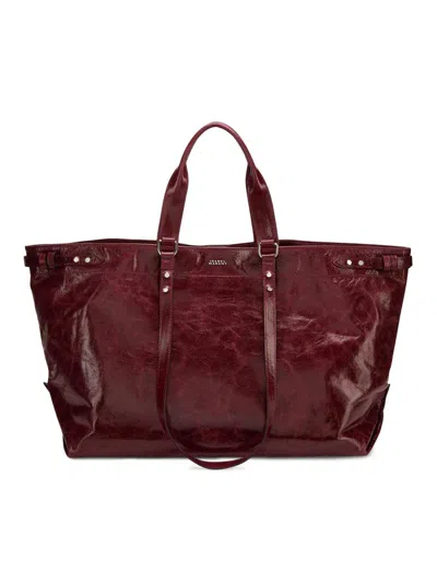 Isabel Marant Women's Winna Leather Tote In Burgundy