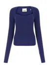 Isabel Marant Women Blue Wool Blend Bailey Sweater
