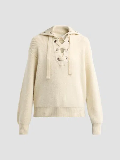 Isabel Marant Women's Ydalia Lace-up Sweater In Multi