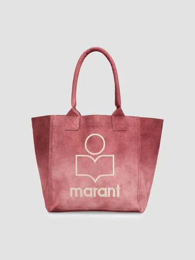 Isabel Marant Women's Yenky Small Cotton Canvas Tote Bag In Raspberry