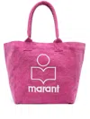 Isabel Marant Bag In Cotton With Logo In Pink