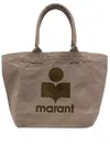 Isabel Marant Women Khaki Small Yenky Tote Bag In Multi