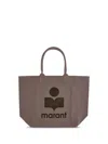 Isabel Marant Yenky Cotton Rectangular Tote Bag In Multi