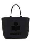 Isabel Marant Yenky Logo-embroidered Canvas Tote Bags In Black