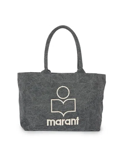 Isabel Marant Women's Yenky Zipped Cotton Tote Bag In Black
