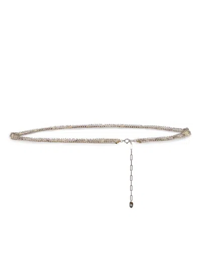 Isabel Marant Women's Yrella Embellished Gunmetal-tone Chain Belt In Gold