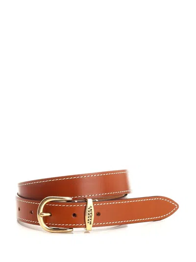 Isabel Marant Zadd Belt In Brown