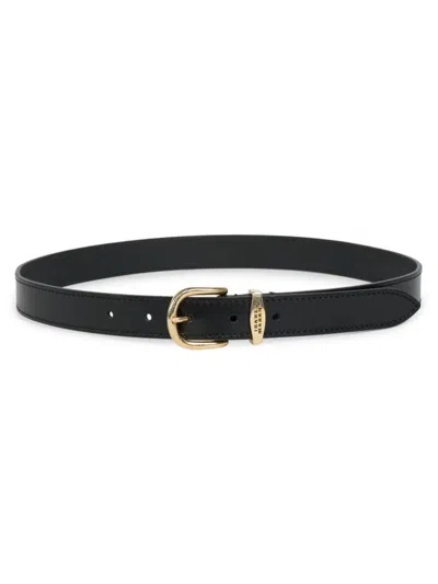 Isabel Marant Women's Zadd Leather Belt In Black