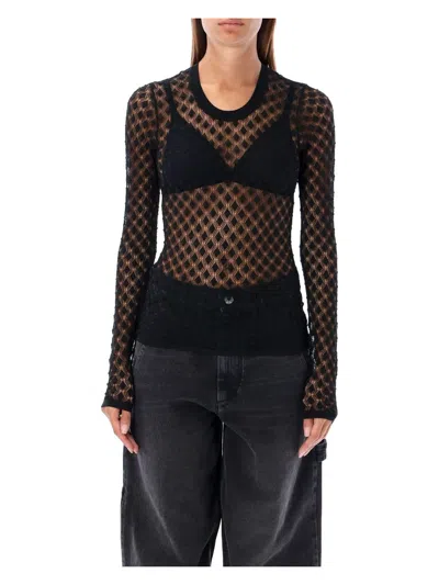 Isabel Marant Women's Zavia See Trough Sweater In Black