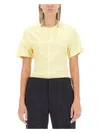 Isabel Marant Runched Crewneck T-shirt In Yellow