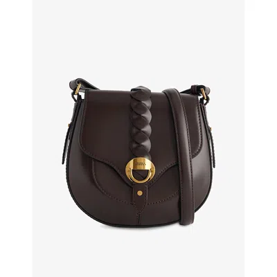 Isabel Marant Womens Chocolate Altay Small Leather Shoulder Bag