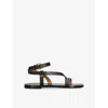 Isabel Marant Sandali Jopee In Pelle Nera  Donna In Black