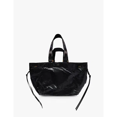 Isabel Marant Womens Wardy Leather Shoulder Bag Black
