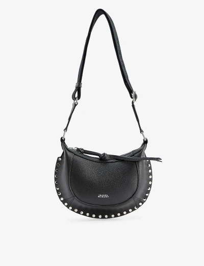 Isabel Marant Womens Black/silver Oskan Moon Mini Leather Cross-body Bag