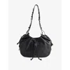 Isabel Marant Bolton Bubble Pebbled Lambskin Leather Hobo Bag In Black