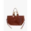 Isabel Marant Womens Wardy Leather Shoulder Bag Cognac