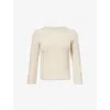 Isabel Marant Womens Dixie Ribbed-knit Wool Jumper Ecru In Neutral