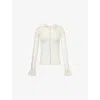 Isabel Marant Womens Ecru Sarah Long-sleeve Mesh-knit Top In Neutral