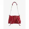 Isabel Marant Womens Deep Red Bolton Pouch Leather Shoulder Bag In Red