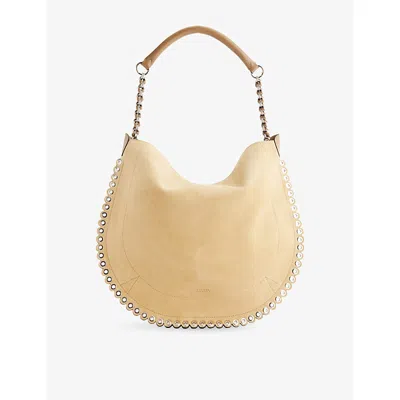 Isabel Marant Womens Sand Oskan Hobo Soft Suede Bag In Nude