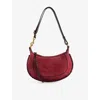 Isabel Marant Oskan Zipped Shoulder Bag In Berry
