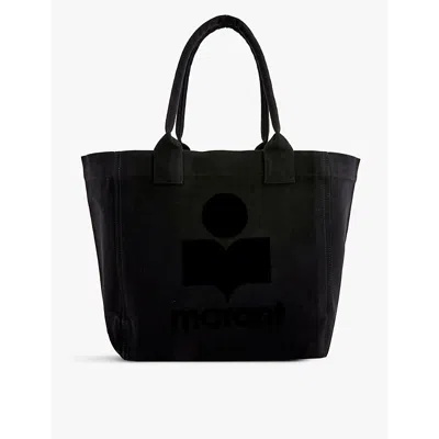 Isabel Marant Womens  Yenky Logo-print Cotton Tote Bag In Black