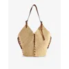 Isabel Marant 'tampa' Woven Leather Shoulder Bag In Natural/cognac