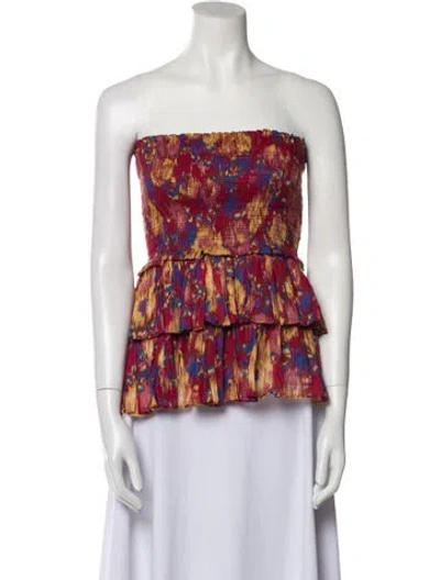 Pre-owned Isabel Marant Womens' Red Multicolor Mini Skirt