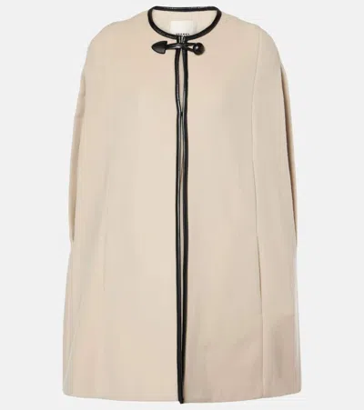 Isabel Marant Wool And Cashmere-blend Coat In White