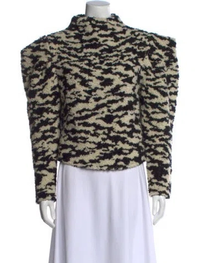 Pre-owned Isabel Marant Wool Animal Print Sweater In Neutral