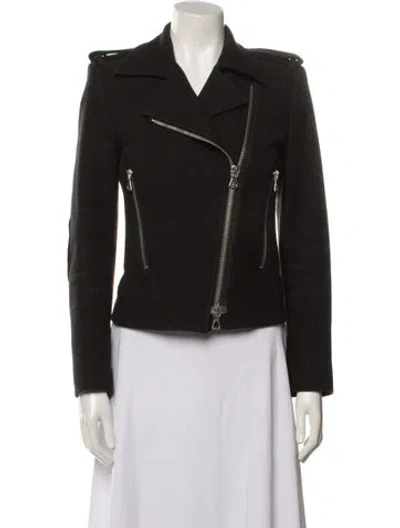 Pre-owned Isabel Marant Wool Biker Jacket In Black