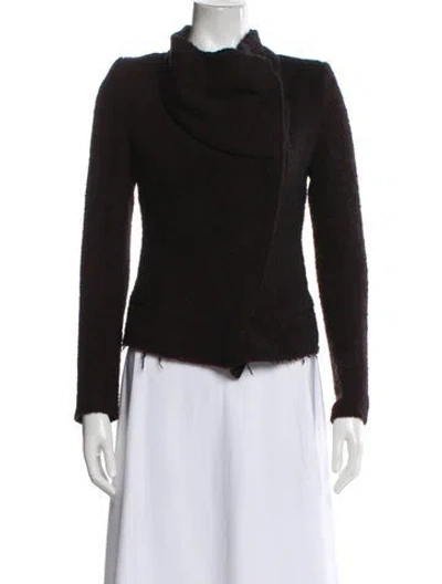 Pre-owned Isabel Marant Wool Biker Jacket In Brown