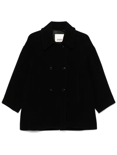 Isabel Marant Wool Blend Caban In Black
