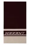 Isabel Marant Wool Blend Scarf With Logo Intarsia
