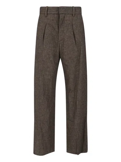 ISABEL MARANT WOOL BLEND STRAIGHT PANTS
