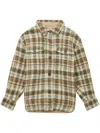 Isabel Marant Wool Check Shirt In Brown