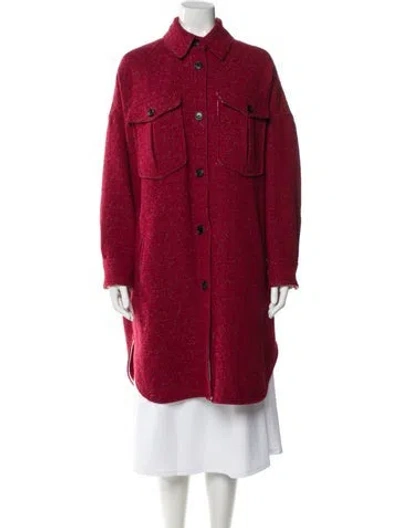 Pre-owned Isabel Marant Wool Coat In Red
