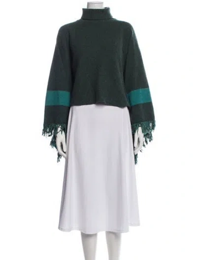 Pre-owned Isabel Marant Wool Colorblock Pattern Sweater In Green