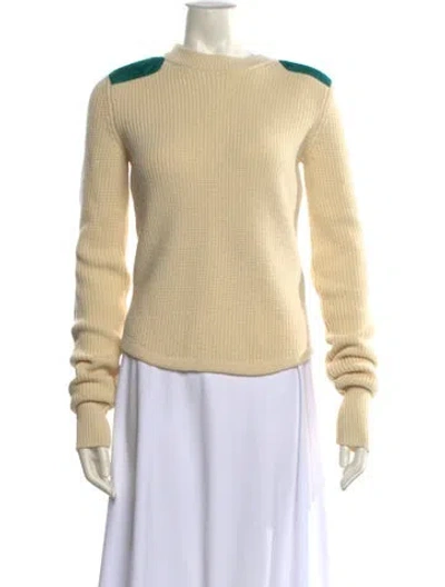 Pre-owned Isabel Marant Wool Colorblock Pattern Sweater In Neutral