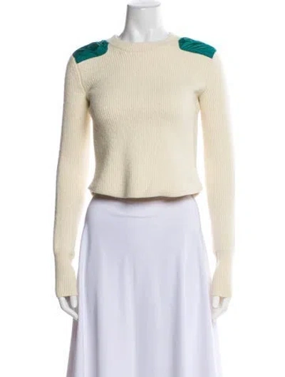 Pre-owned Isabel Marant Wool Colorblock Pattern Sweater In Neutral