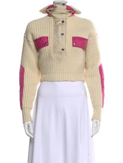 Pre-owned Isabel Marant Wool Colorblock Pattern Sweater In Neutral