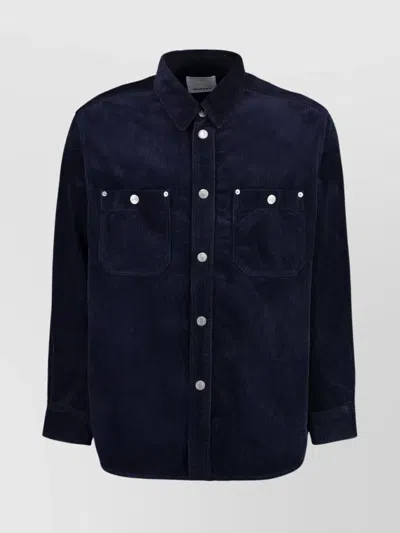 Isabel Marant Wool Corduroy Overshirt With Velvet Pockets