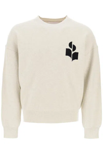 Isabel Marant Wool Cotton Atley Sweater In Neutro