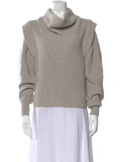 Pre-owned Isabel Marant Wool Cowl Neck Sweater In Gray
