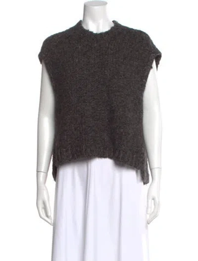 Pre-owned Isabel Marant Wool Crew Neck Sweater In Black