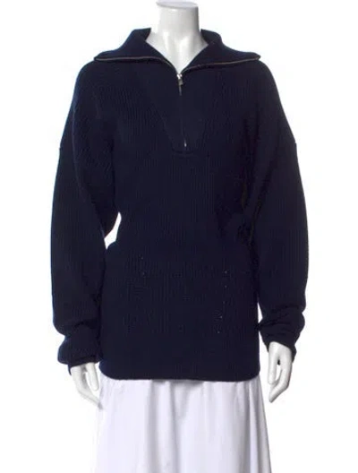 Pre-owned Isabel Marant Wool Crew Neck Sweater In Blue