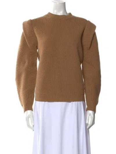 Pre-owned Isabel Marant Wool Crew Neck Sweater In Brown